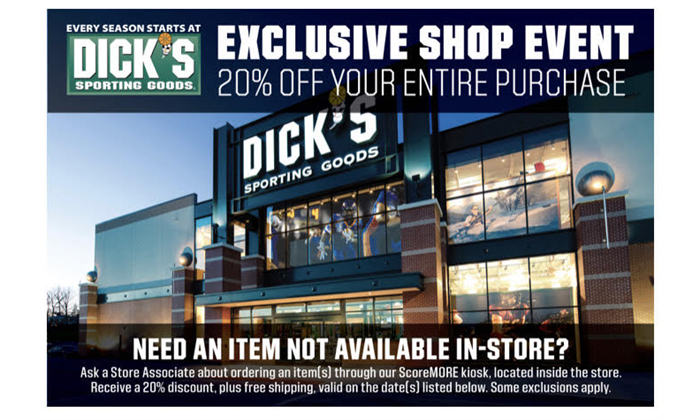 Dick's Shop Day Saturday March 3!
